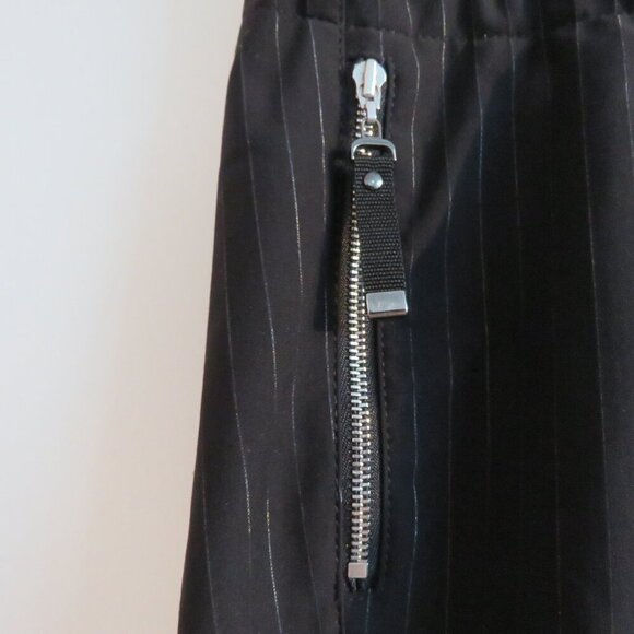 RAFFAELLO ROSSI Candy Pants in Black Pinstripe Travel Lounge Athleisure Sz 14 - Picture 5 of 14